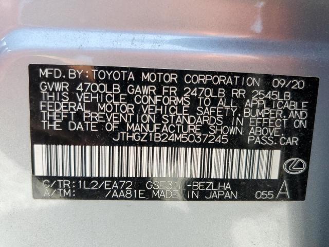 2021 LEXUS IS 350 F-S JTHGZ1B24M5037245