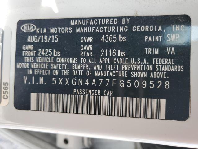 5XXGN4A77FG509528 KIA OPTIMA EX