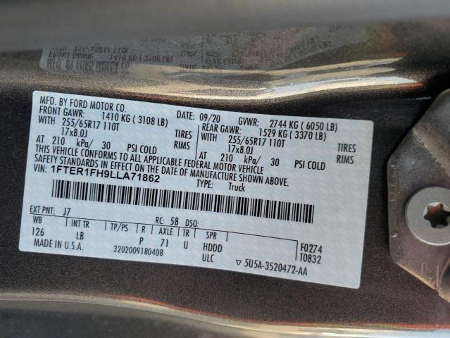 1FTER1FH9LLA71862 Ford RANGER XL