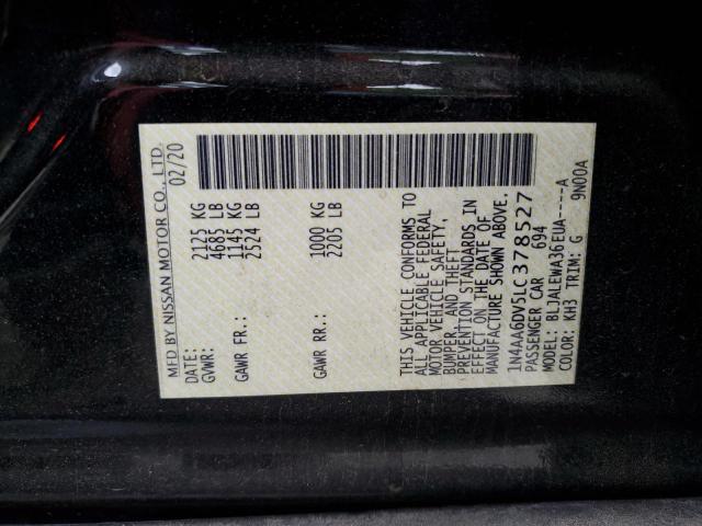 2020 NISSAN MAXIMA SL - 1N4AA6DV5LC378527