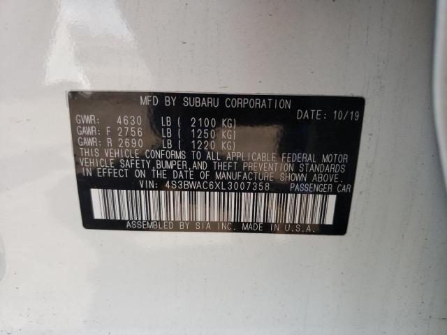 4S3BWAC6XL3007358 Subaru Legacy Premium