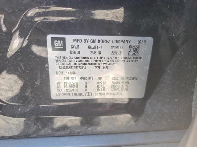 KL4CJASB7GB727594 Buick Encore