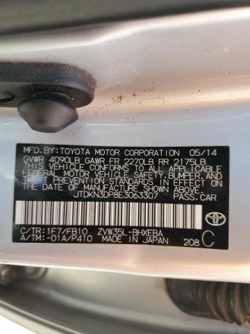 JTDKN3DP8E3063307 Toyota PRIUS PLUG-IN
