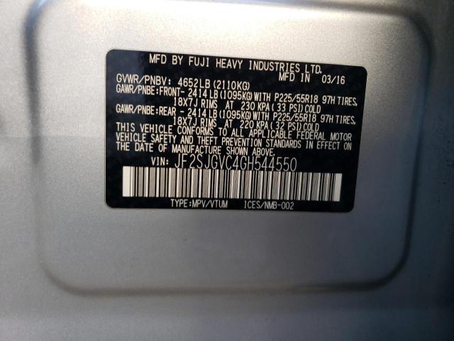 JF2SJGVC4GH544550 Subaru Forester 2.0xt Touring