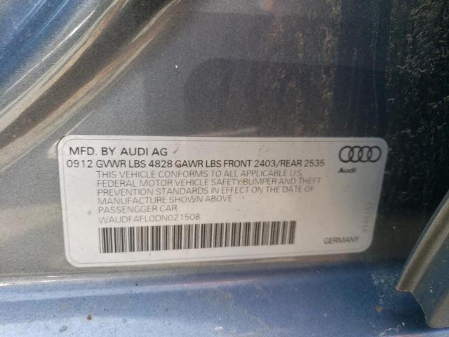 VIN WAUDFAFL0DN021508 2013 Audi A4, Premium no.12