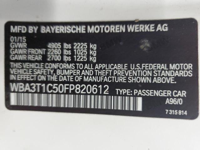 2015 BMW 428 XI SUL - WBA3T1C50FP820612