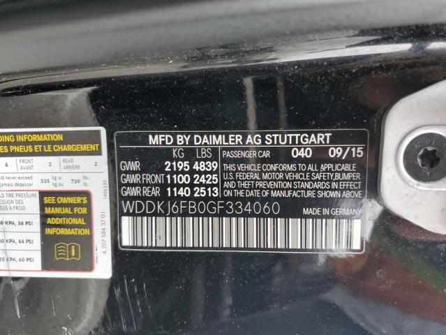 WDDKJ6FB0GF334060 Mercedes-Benz E 400