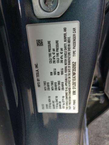 5YJ3E1EA7NF350952 Tesla MODEL 3