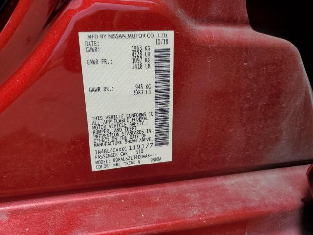 1N4BL4CVXKC119177 Nissan ALTIMA SR