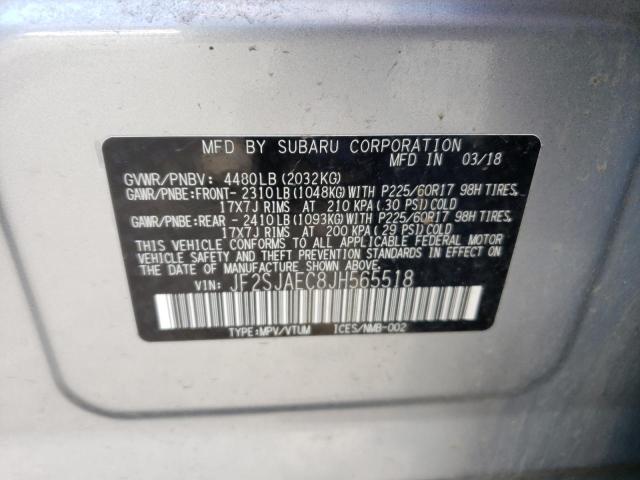 JF2SJAEC8JH565518 Subaru Forester 2.5i Premium