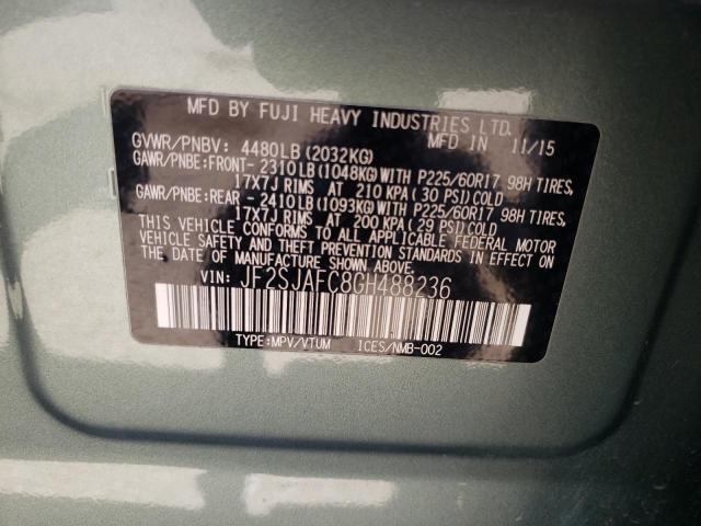 JF2SJAFC8GH488236 Subaru Forester 2.5i Premium