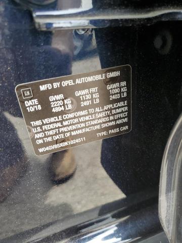 2019 BUICK REGAL TOUR W04GV8SX0K1024511