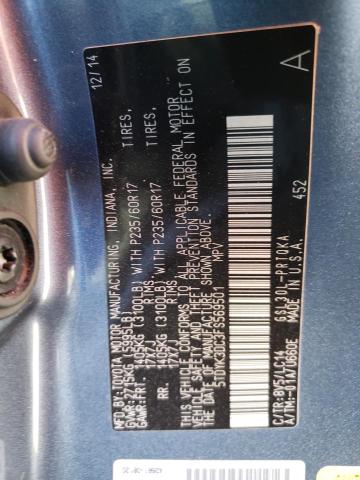 5TDYK3DC3FS569501 Toyota SIENNA XLE