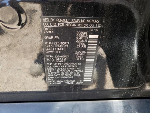 KNMAT2MT4GP668817 Nissan ROGUE S
