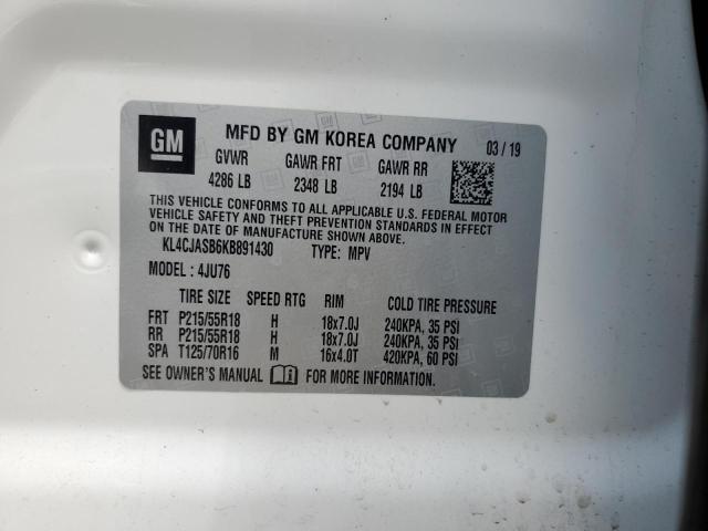 KL4CJASB6KB891430 Buick Encore Preferred