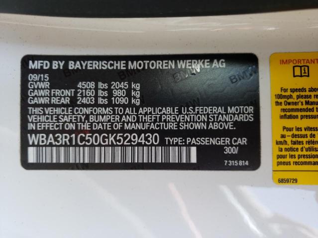 WBA3R1C50GK529430 BMW 435 I