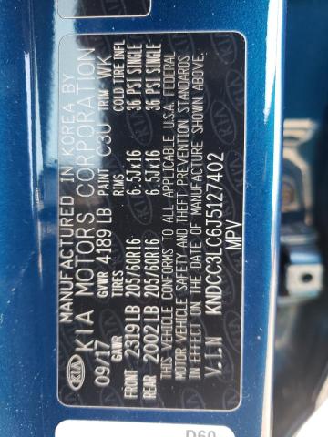 KNDCC3LC6J5127402 KIA NIRO EX