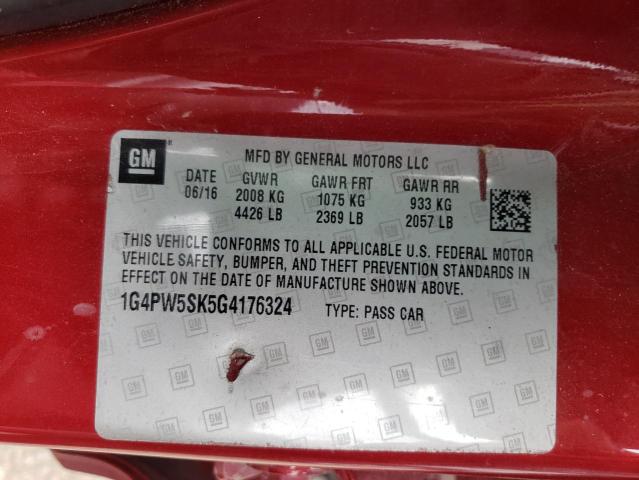 1G4PW5SK5G4176324 Buick Verano Sport Touring