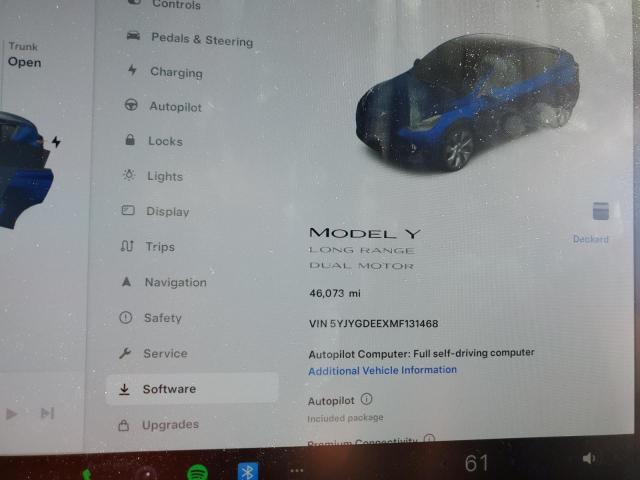 5YJYGDEEXMF131468 Tesla Model Y