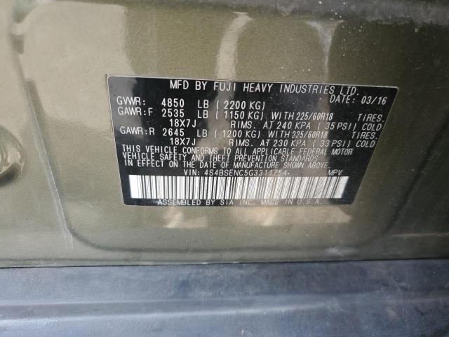 4S4BSENC5G3311754 Subaru Outback 3.6r Limited