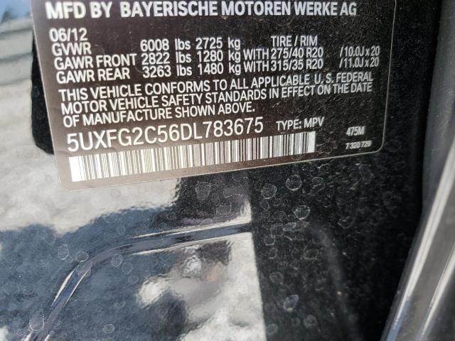 VIN 5UXFG2C56DL783675 2013 BMW X6, Xdrive35I no.13