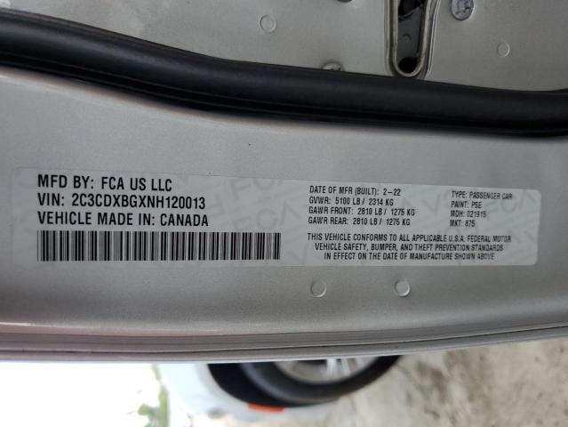 2C3CDXBGXNH120013 Dodge Charger Sxt