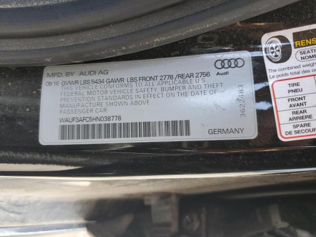 2017 AUDI A6 COMPETI WAUF3AFC5HN038778
