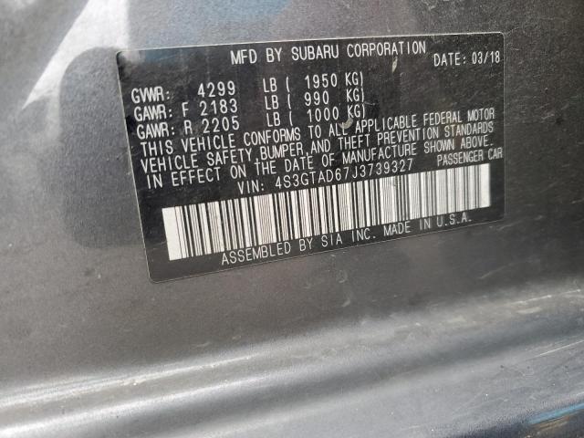 4S3GTAD67J3739327 Subaru Impreza Premium Plus