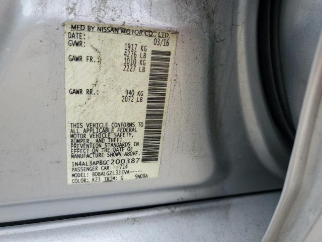 1N4AL3AP8GC200387 Nissan ALTIMA 2.5