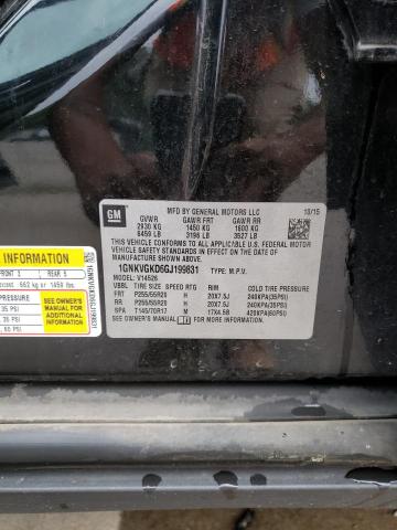 1GNKVGKD6GJ199831 Chevrolet Traverse Lt