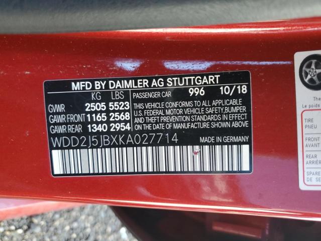 2019 MERCEDES-BENZ CLS 450 - WDD2J5JBXKA027714
