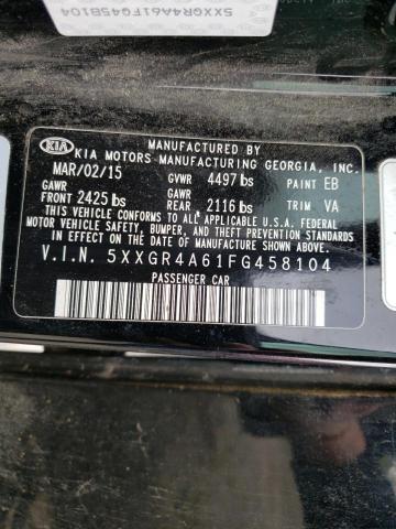 5XXGR4A61FG458104 KIA OPTIMA SX