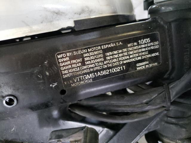 2006 SUZUKI GS500 FK - VTTGM51A562100211