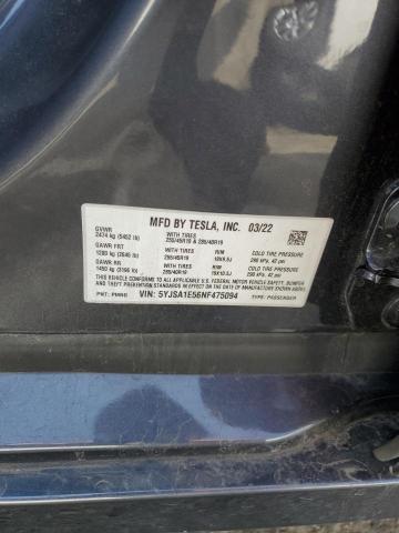 5YJSA1E56NF475094 Tesla MODEL S