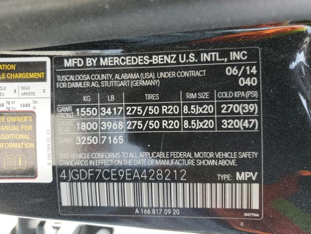 VIN 4JGDF7CE9EA428212 2014 Mercedes-Benz GL-Class, ... no.13