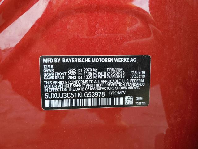 2019 BMW X4 XDRIVE3 - 5UXUJ3C51KLG53978