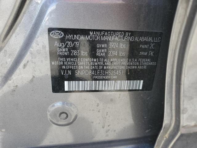 5NPD84LF3LH525451 Hyundai ELANTRA SEL