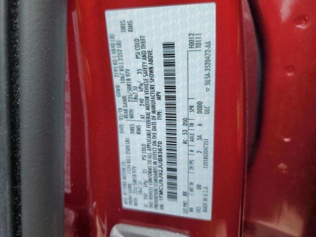 1FMCU9J92JUB83670 Ford Escape Titanium