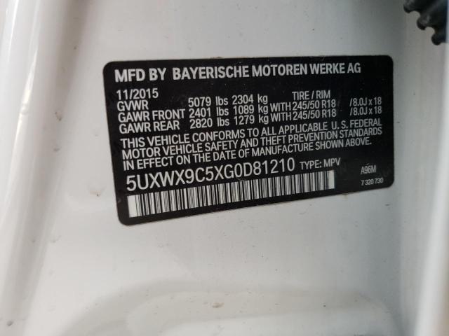 2016 BMW 1 SERIES 5UXWX9C5XG0D81210