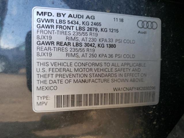 2019 AUDI Q5 PRESTIG - WA1CNAFY4K2030296