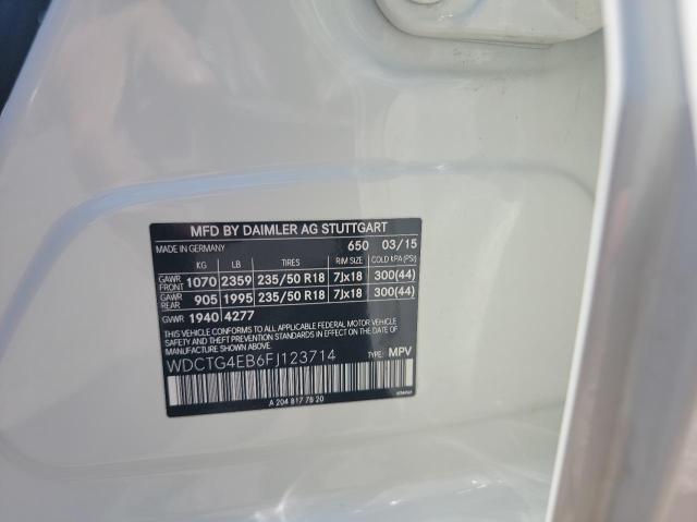 2015 MERCEDES-BENZ GLA 250 - WDCTG4EB6FJ123714