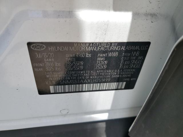 2020 HYUNDAI SANTA FE L - 5NMS53AAXLH251499