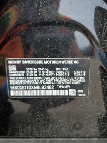 2022 BMW X4 XDRIVE3 - 5UX33DT0XN9L93482