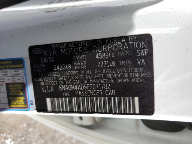 KNAGM4AD9E5071782 KIA OPTIMA HYBRID