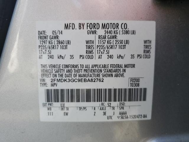 2FMDK3GC9EBA82762 Ford EDGE SE
