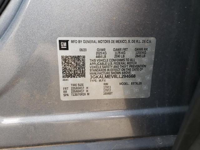 3GKALMEV8LL294668 GMC Terrain Sle