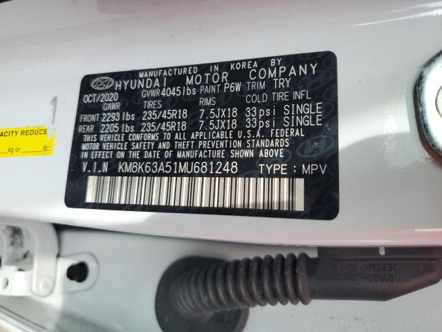 2021 HYUNDAI KONA NIGHT KM8K63A51MU681248