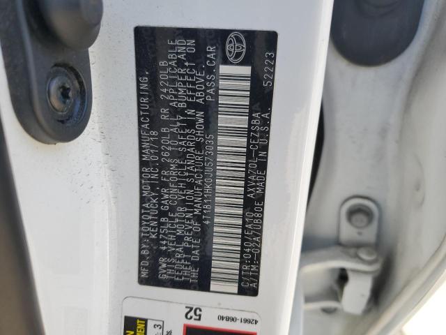 2018 TOYOTA CAMRY 4D 2 - 4T1B11HK0JU573035