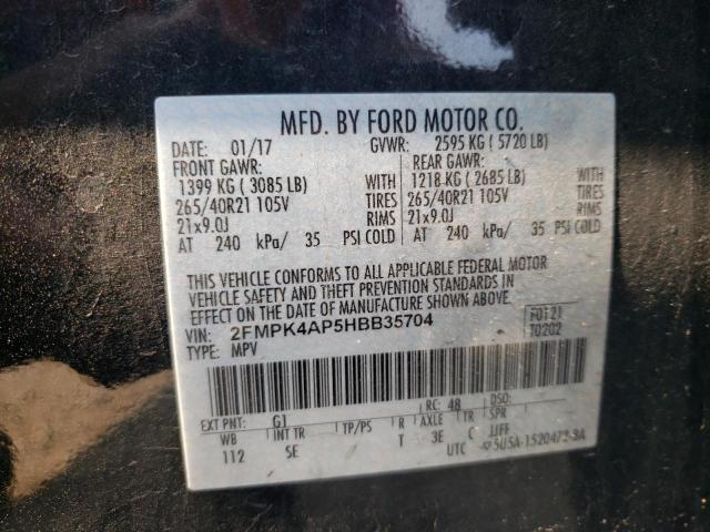 2FMPK4AP5HBB35704 2017 FORD EDGE, photo no. 13