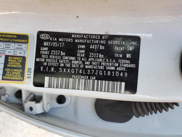 5XXGT4L37JG181049 KIA Optima Lx